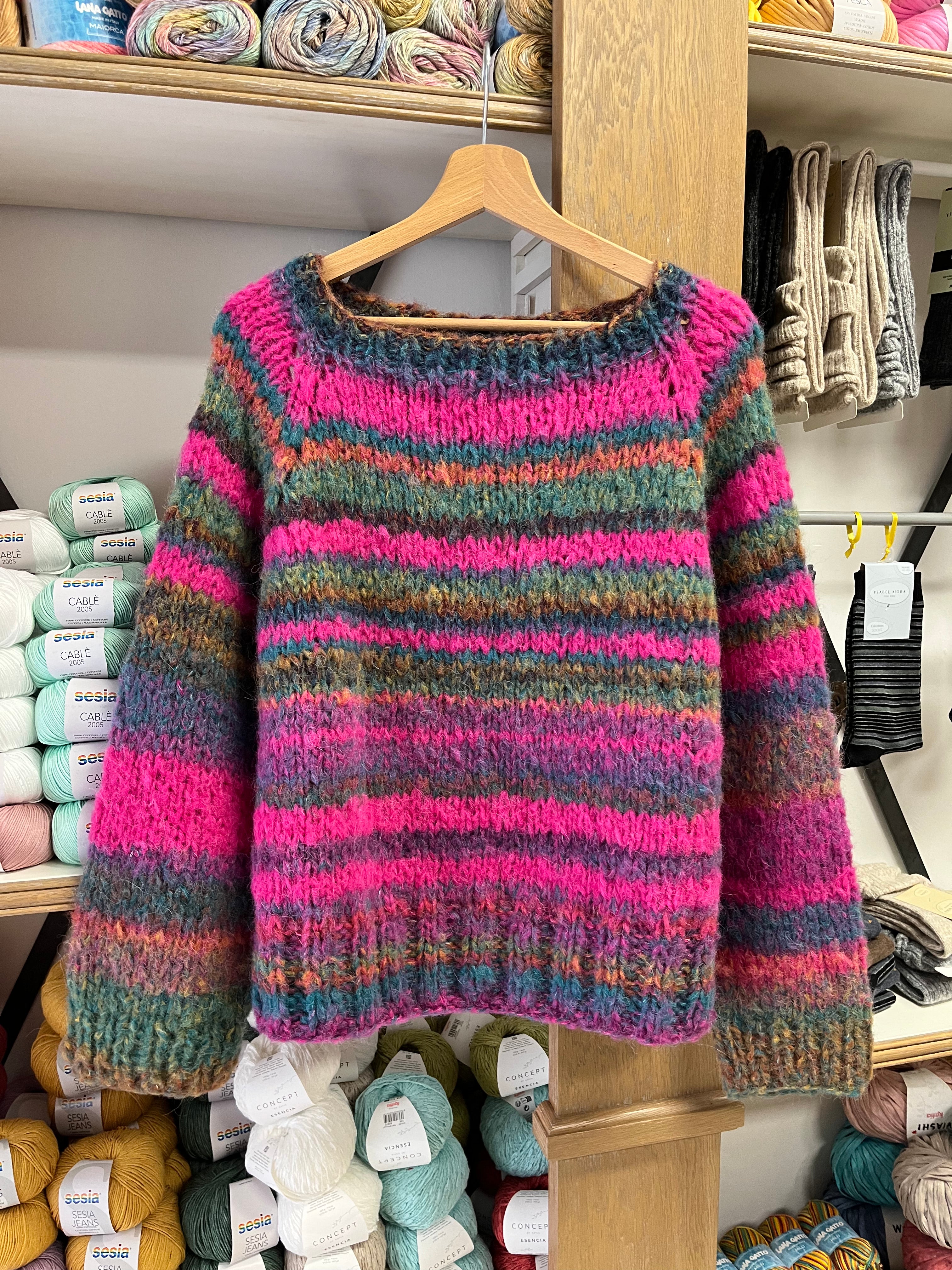 Maglione misto lana alpaca MULTICOLORE
